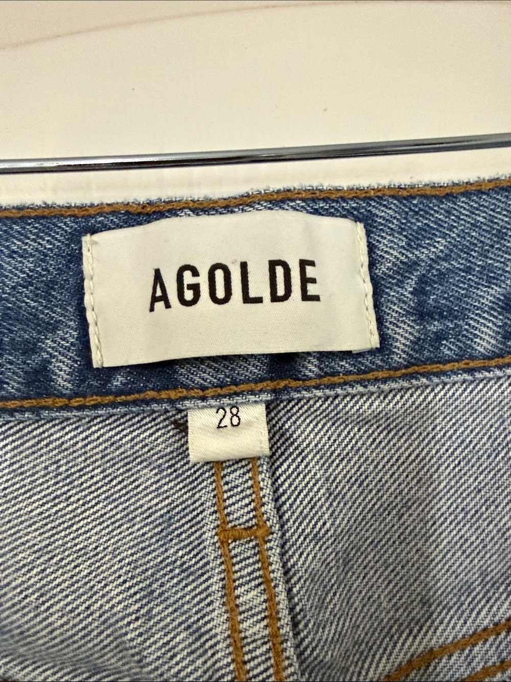 Agolde women's Light Wash Jeans - Picture 2 of 5